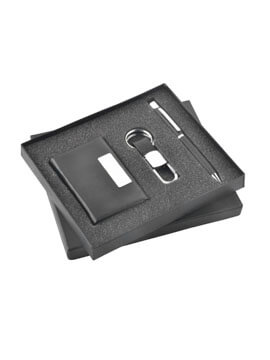 Black Leather Corporate Gifts Set